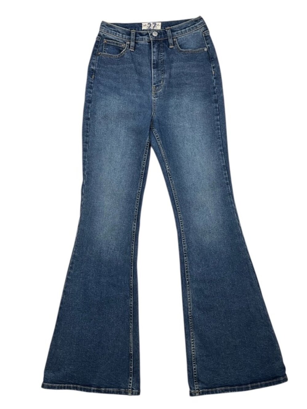 Free People We The Free CRVY Robyn High Rise Flare Jeans 27 Spokane - Picture 1 of 12